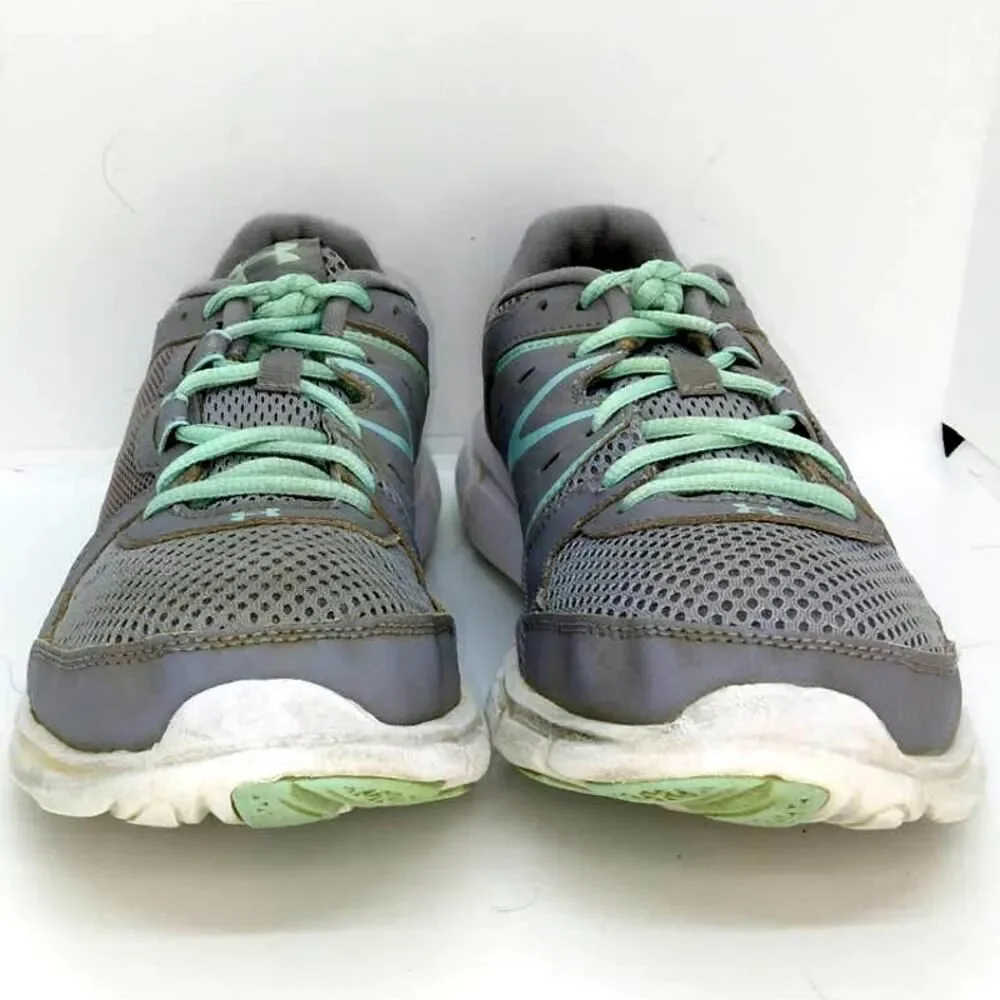 Under Armour Thrill 2 Women's Gray w/Aqua Green Accents Running Shoes - Size 8.5